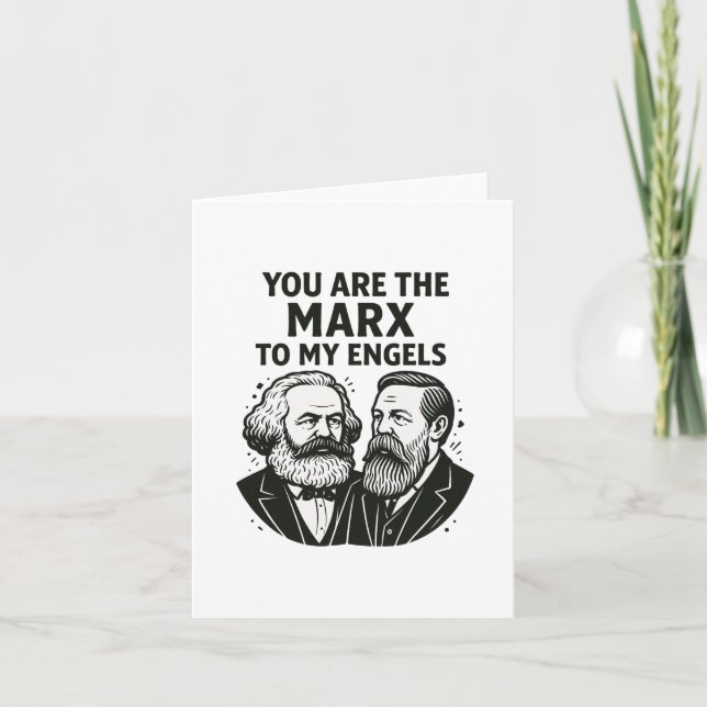 Vous êtes le Marx à mon Engels Carte de la Saint-V (Devant)