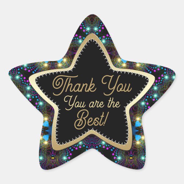 Vous êtes le meilleur Sticker Merci des étoiles ma (Devant)