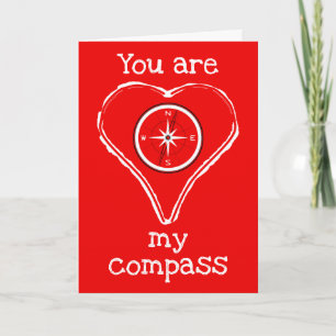 Vous êtes ma boussole message d'amour carte de vac