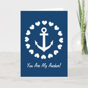 Vous êtes ma carte de voeux d'ancrage   Amour naut