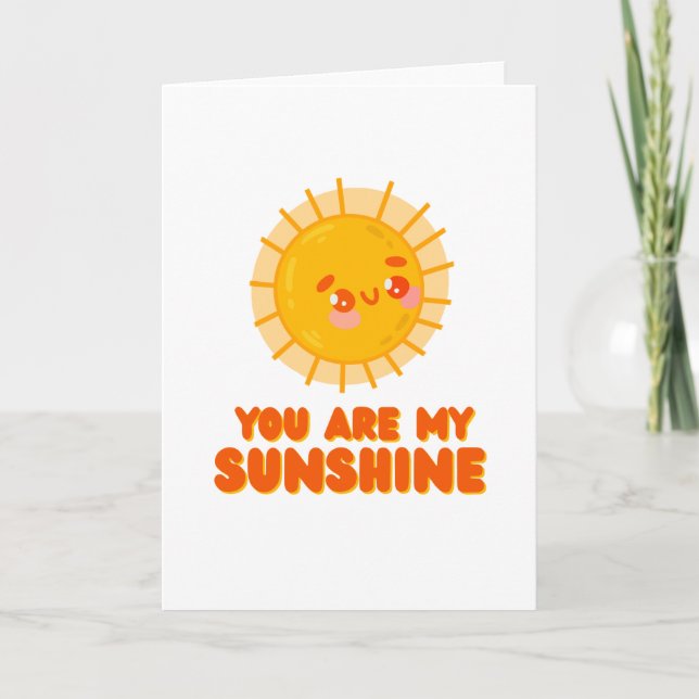 Vous Êtes Ma Carte De Voeux Sunshine (Devant)