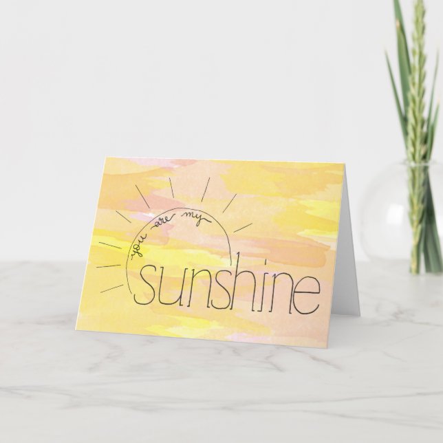 Vous êtes ma carte de voeux Sunshine Blank (Devant)