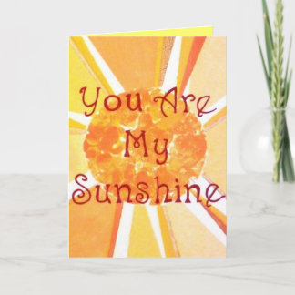 Vous êtes ma carte de voeux Sunshine (vide)