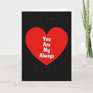 Vous êtes ma carte romantique toujours