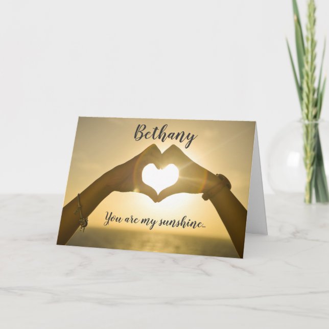 Vous êtes ma carte Sunshine Valentine's Day Card (Devant)