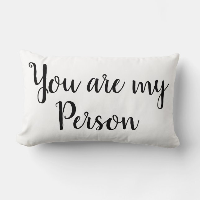 Vous êtes ma personne Citation Décorative Coussin (Recto)