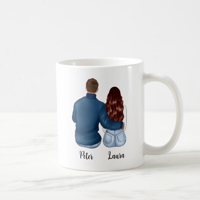 Vous êtes ma personne | Couple mug | Cheveux Brune (Droite)
