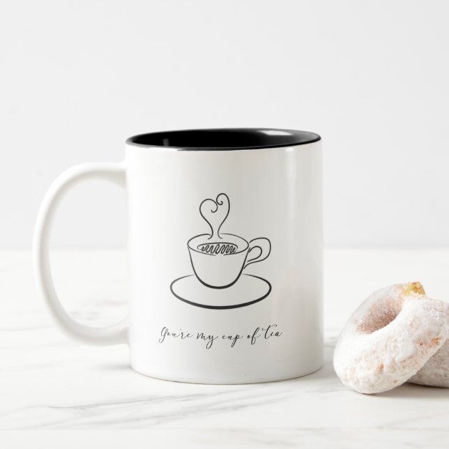 Vous êtes ma tasse de tasse de thé (Avec donut)