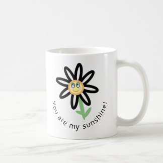 Vous êtes ma tasse heureuse mignonne de fleur de
