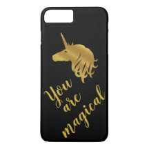 Vous êtes Magic Gold & Black Coque