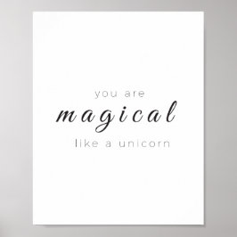 Vous Êtes Magique Comme Un Poster Unicorn, Art Mod