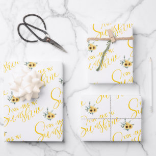 Vous Êtes Mes Feuilles D'Enveloppement Sunshine