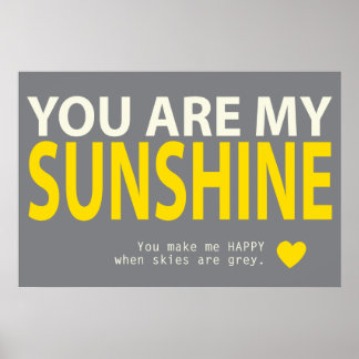 Vous êtes mon affiche Sunshine