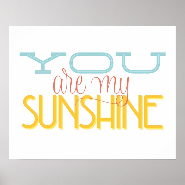 Vous êtes mon affiche Sunshine (Devant)
