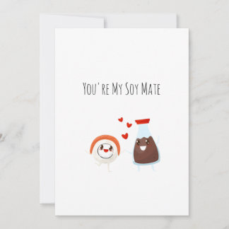 Vous êtes mon âme soeur - Carte Sushi Funny Food P