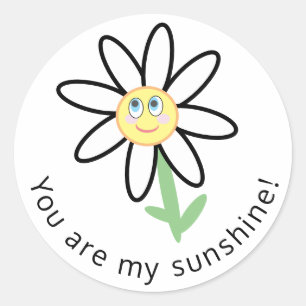 Vous êtes mon autocollant de fleur de marguerite