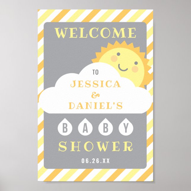 Vous Êtes Mon Baby shower Sunshine Affiche de bien (Devant)