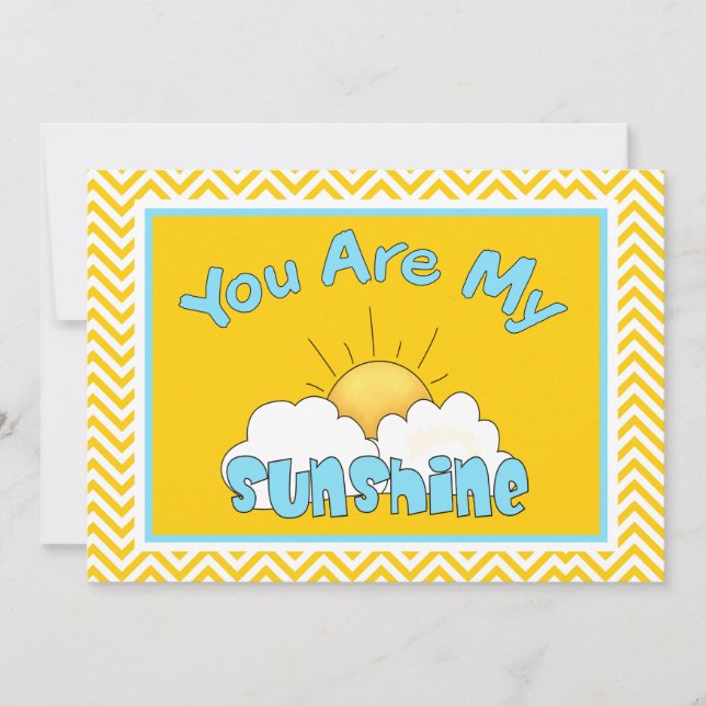 Vous Êtes Mon Baby shower Sunshine Invitation (Devant)