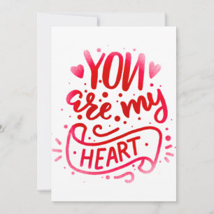 "Vous êtes mon coeur : une carte d'amour"