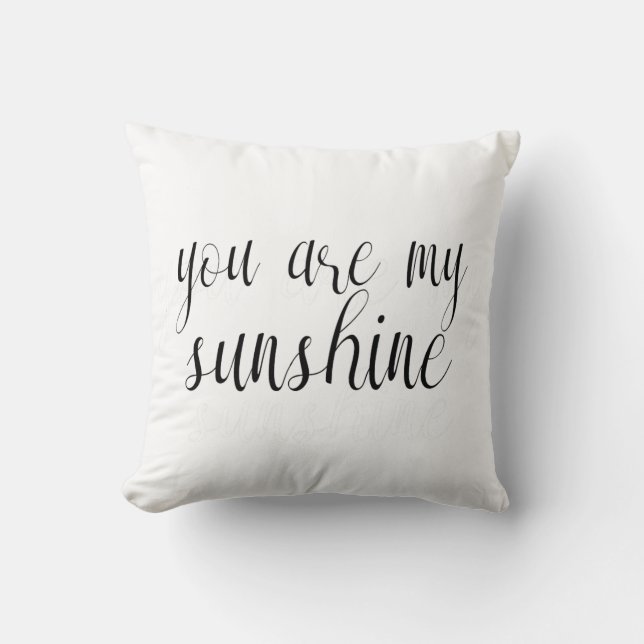 Vous êtes mon Coussin Sunshine (Recto)