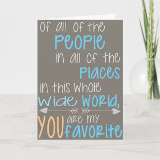 Vous Êtes Mon Favori - Carte De Voeux Personnalisa