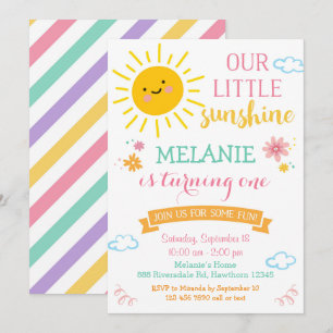 Vous êtes mon invitation d'anniversaire de soleil,