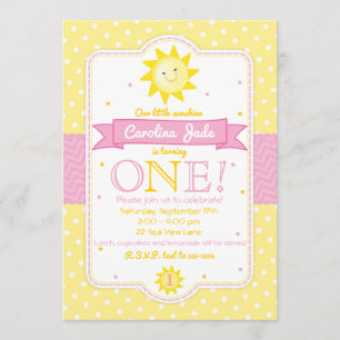Vous êtes mon invitation d'anniversaire Sunshine