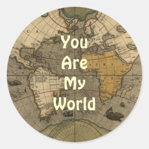 Vous Êtes Mon Monde Romantique Ancien Stickers Car