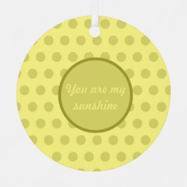 Vous Êtes Mon Ornement De Noël Sunshine Polka Dot