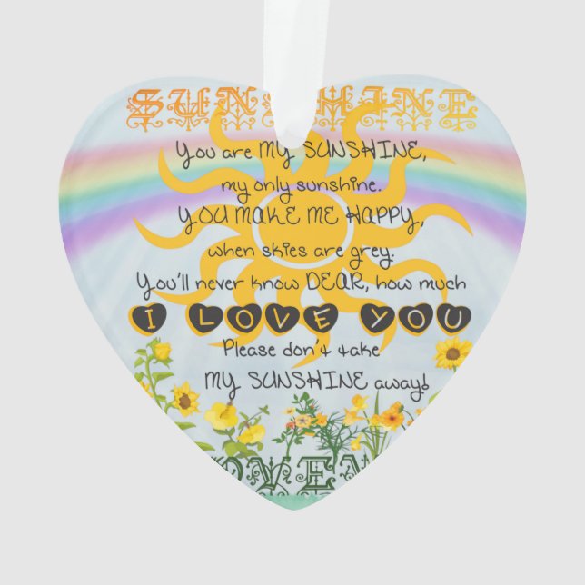 Vous êtes mon soleil (dos)