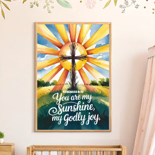 Vous êtes mon soleil Art mural de crèche chrétienn