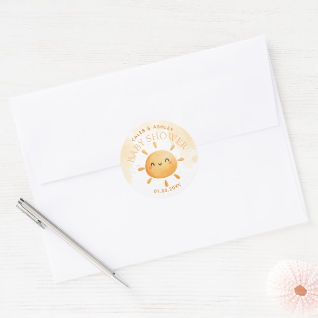 Vous Êtes Mon Sticker Baby shower Sunshine (Enveloppe)