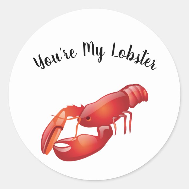 Vous êtes mon Sticker de homard (Devant)