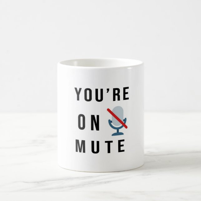 "Vous êtes muet", drôle de citation Mug (Centre)