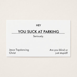 Vous êtes nul au parking. (version propre[er])