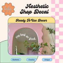 Vous êtes si beau Autocollant pour miroir et fenêt