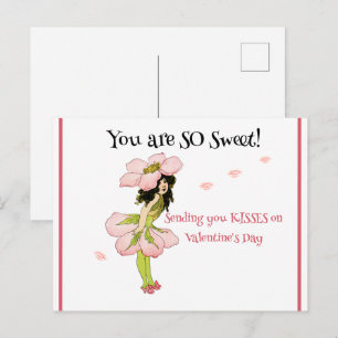 VOUS ÊTES SI SUCRÉ !   CARTE POSTALE VALENTINE VIN