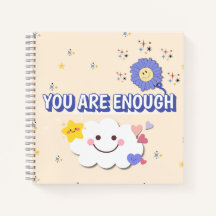 Vous Êtes Suffisamment Carnet Spiral - Mignonne Co