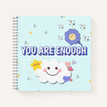 Vous Êtes Suffisamment Carnet Spiral - Mignonne Co