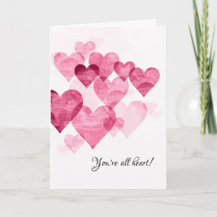 Vous êtes tous Cartes de remerciements de coeur