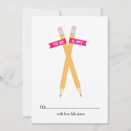 Vous êtes tous Écrire la carte de la Saint Valenti