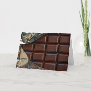 Vous êtes trop sucré, Carte Barre de Chocolat