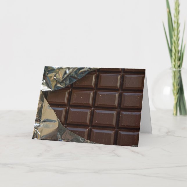 Vous êtes trop sucré, Carte Barre de Chocolat (Devant)