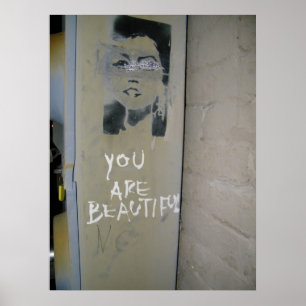 Vous êtes une belle affiche Graffiti