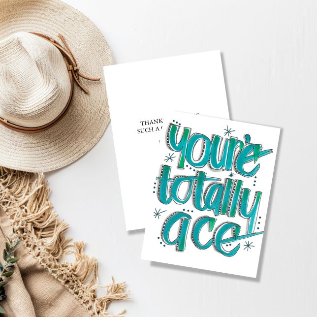 Vous êtes une carte d'amitié entièrement tirée à l (You're Totally Ace Friendship Card)