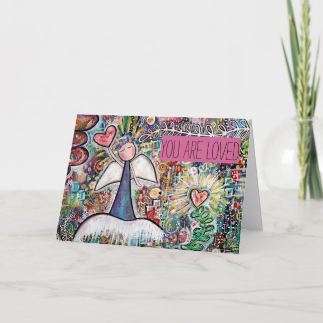 Vous êtes une carte d'ange aimée (Devant)