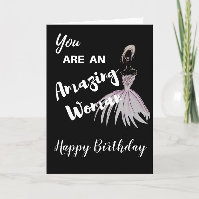 Vous êtes une carte d'anniversaire de femme extrao (Devant)