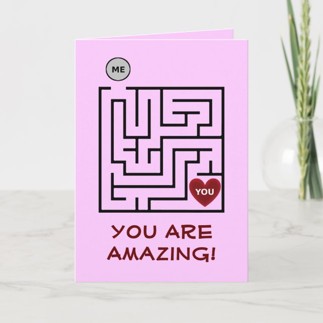 Vous Êtes Une Carte De Valentines A-Mazing (Devant)