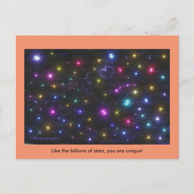 Vous êtes une carte postale unique (Devant)