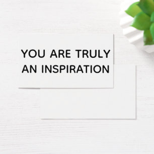 Vous êtes vraiment une inspiration Carte-cadeau no